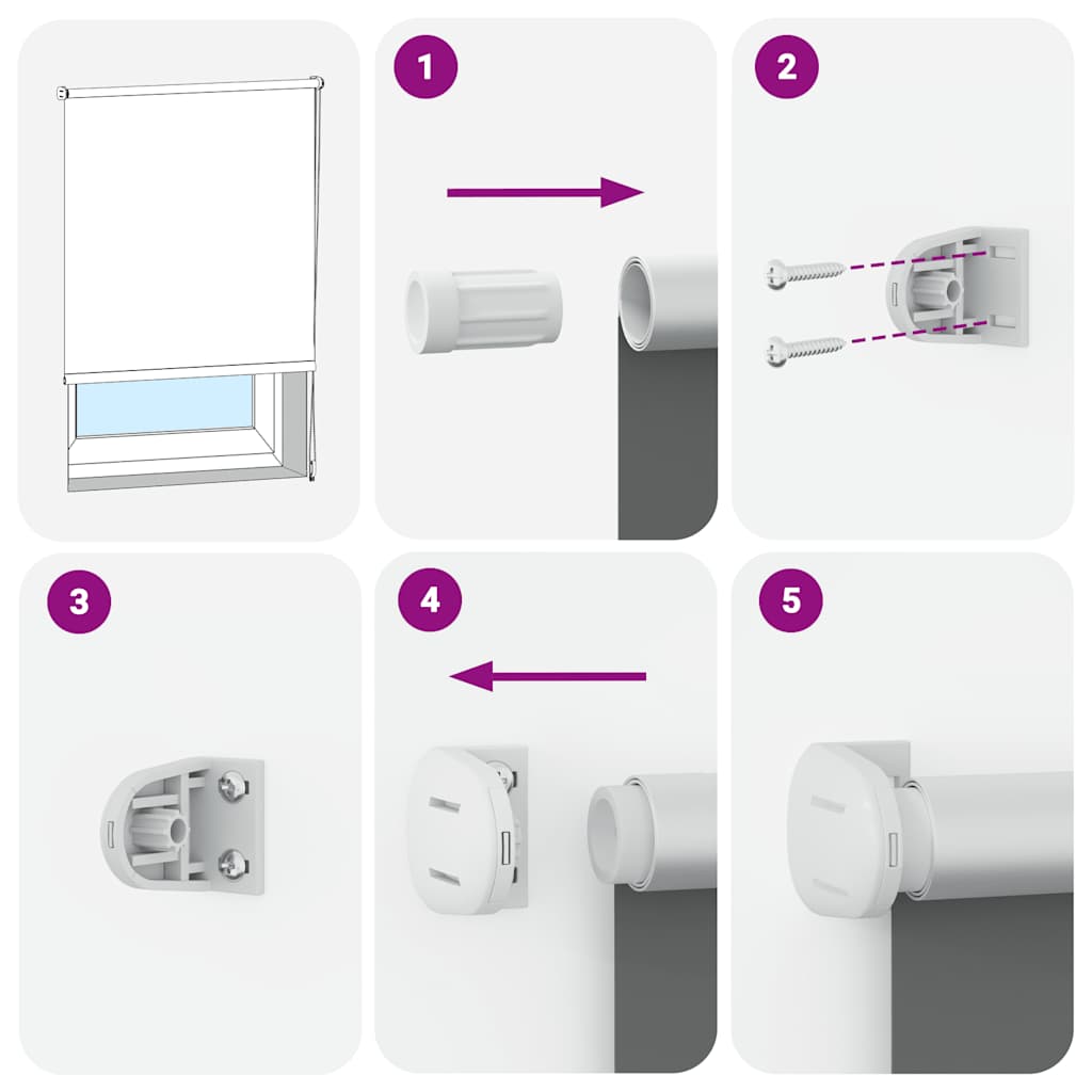 vidaXL Roleta zaciemniająca Red 50x175 cm Szerokość tkaniny 45,7 cm