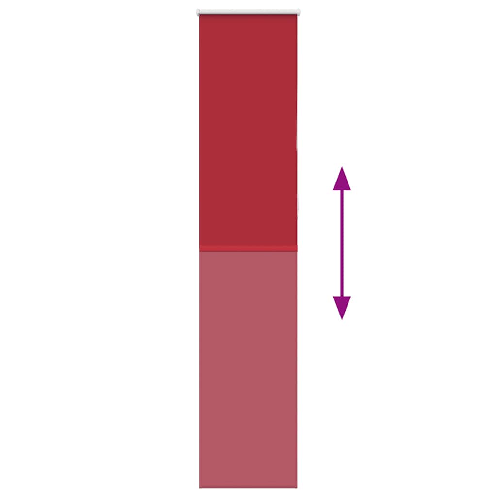 vidaXL Roleta zaciemniająca Red 40x210 cm Szerokość tkaniny 35,7 cm