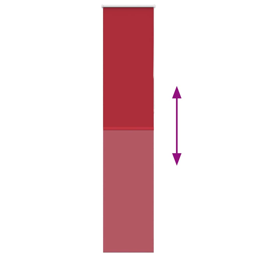 vidaXL Roleta zaciemniająca Red 55x210 cm Szerokość tkaniny 50,7 cm