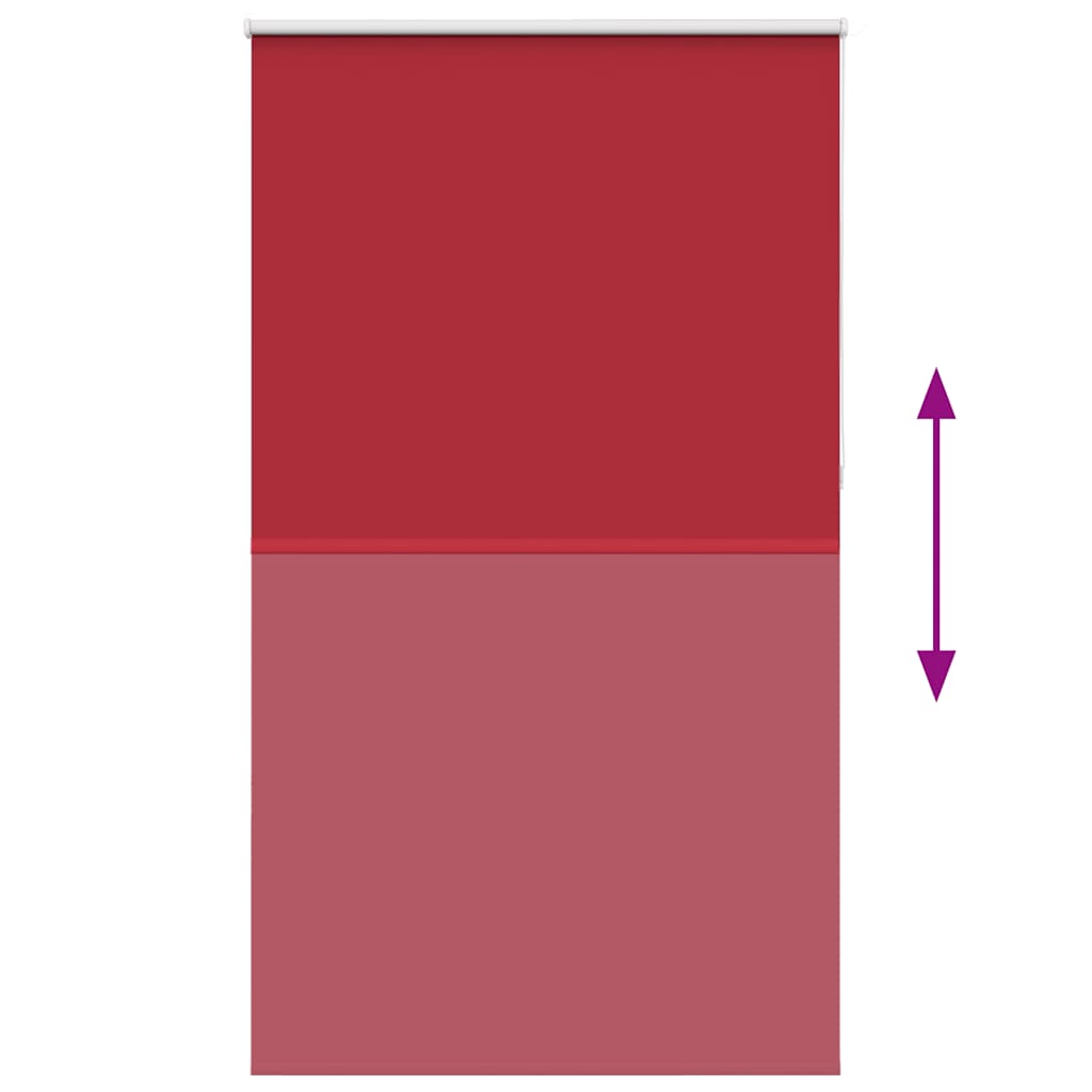 vidaXL Roleta zaciemniająca Red 130x210 cm Szerokość tkaniny 126,6 cm