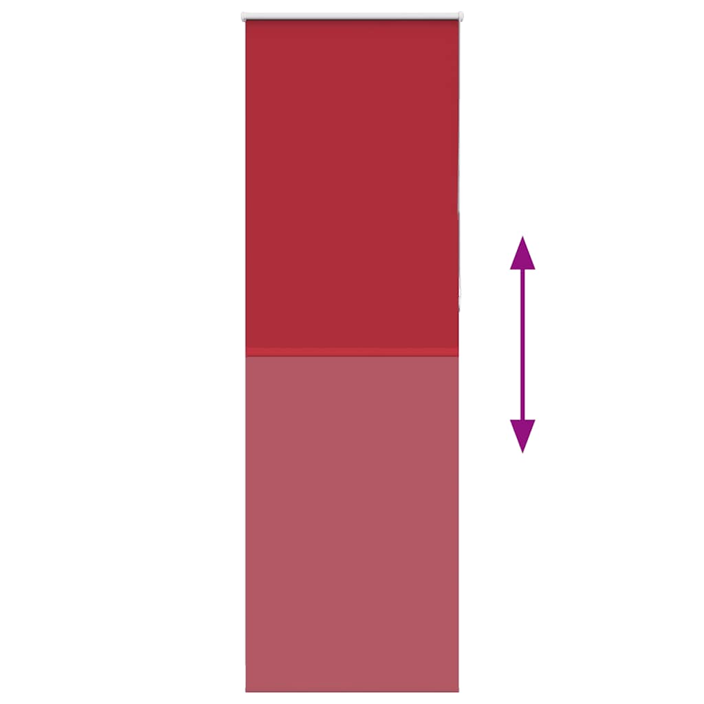 vidaXL Roleta zaciemniająca Red 70x230 cm Szerokość tkaniny 65,7 cm