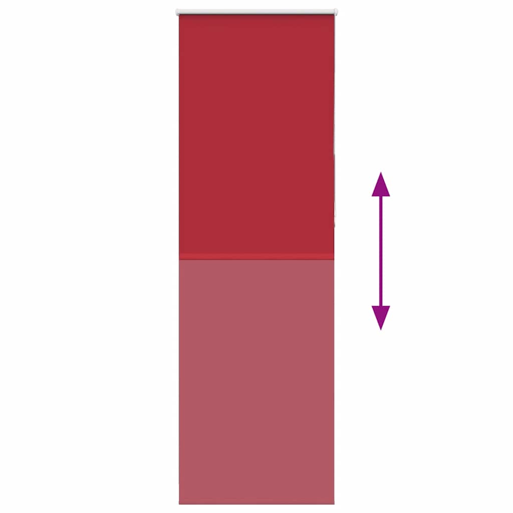 vidaXL Roleta zaciemniająca Red 80x230 cm Szerokość tkaniny 75,7 cm