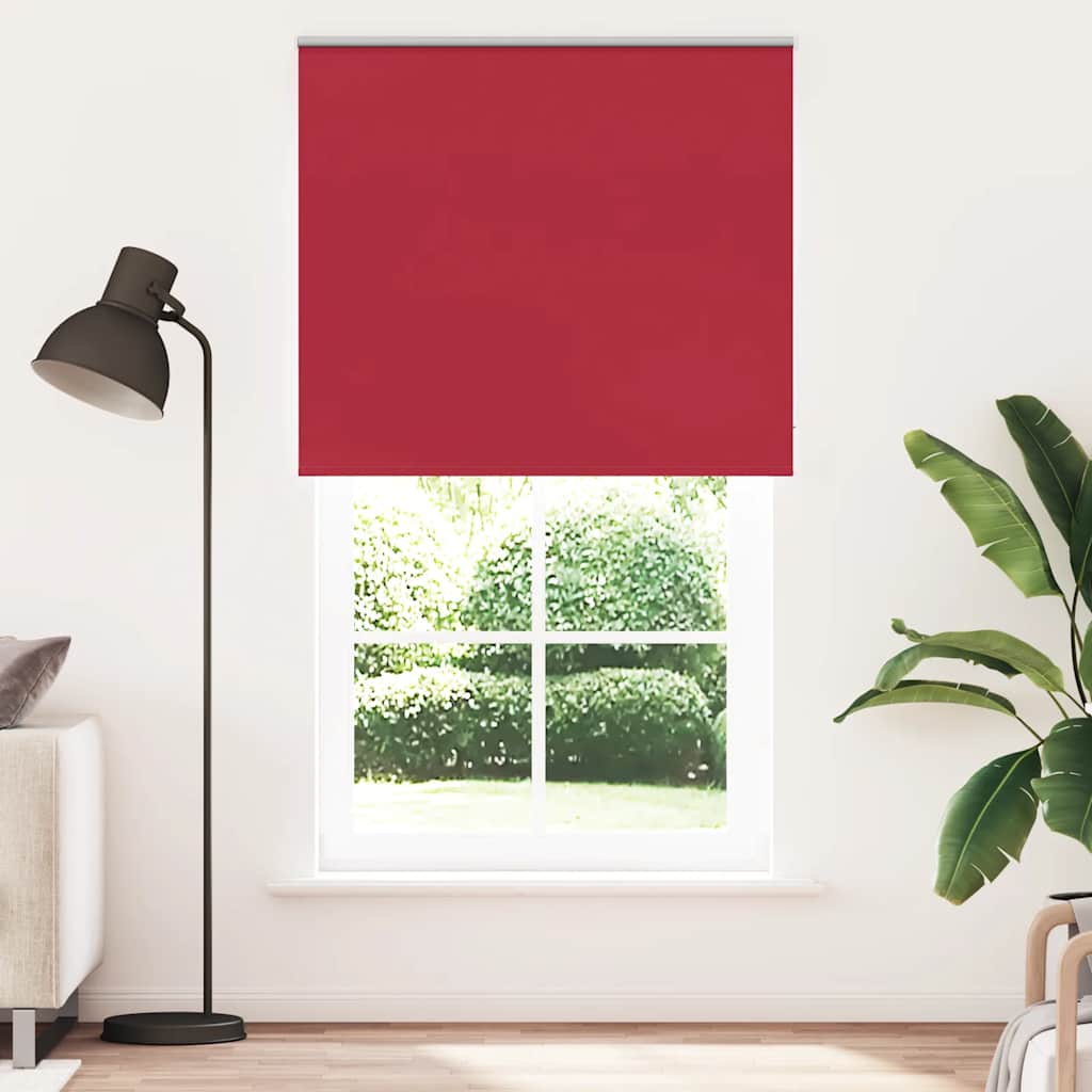 vidaXL Roleta zaciemniająca Red 125x230 cm Szerokość tkaniny 121,6 cm
