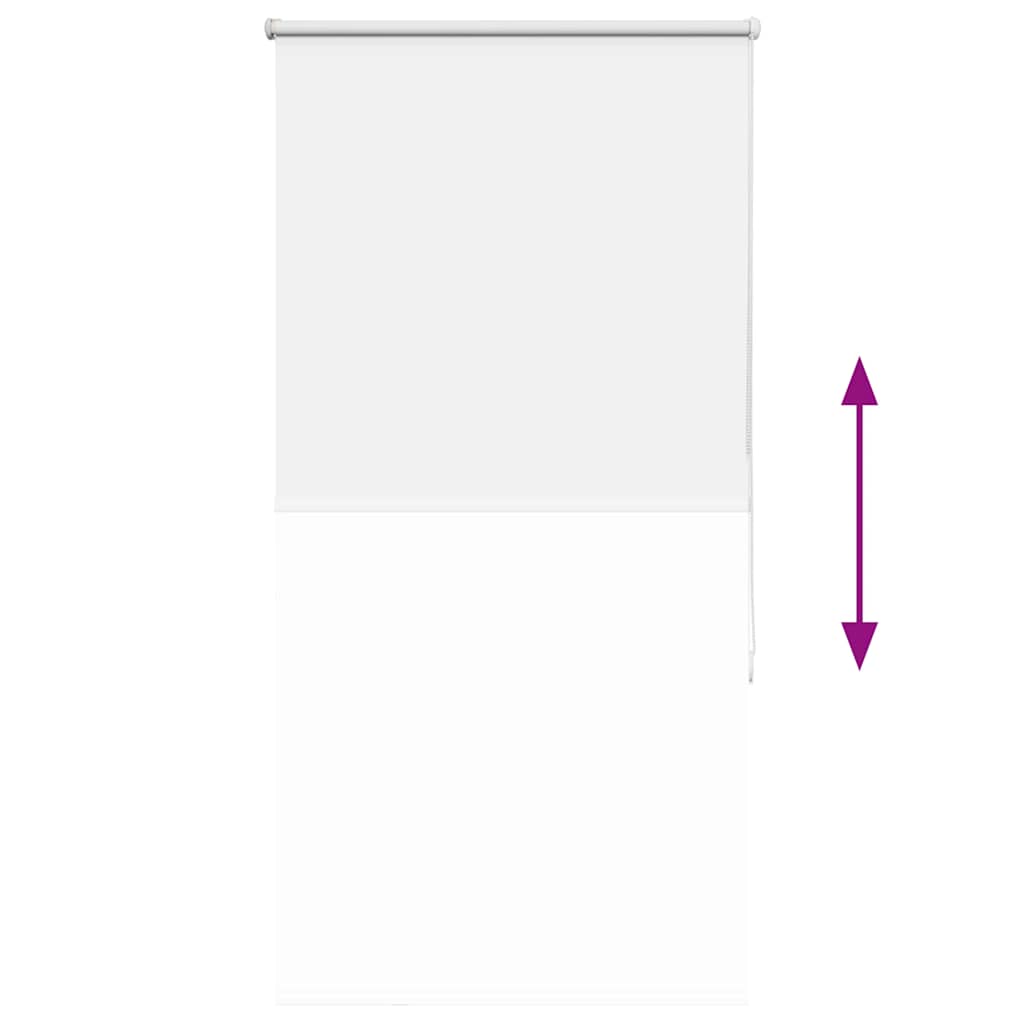 vidaXL Roleta zaciemniająca biała 70x130 cm Szerokość tkaniny 65,7 cm
