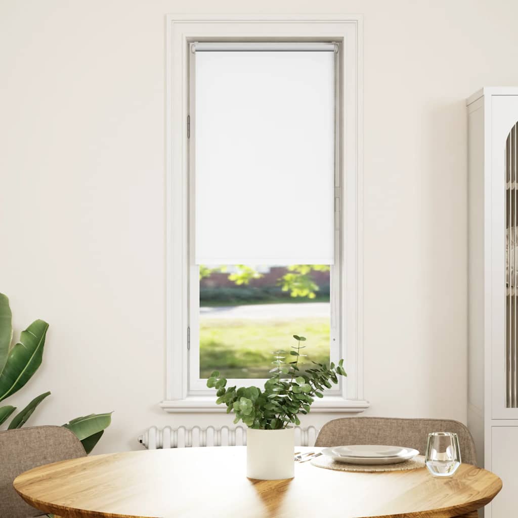 vidaXL Roleta zaciemniająca biała 60x150 cm Szerokość tkaniny 55,7 cm