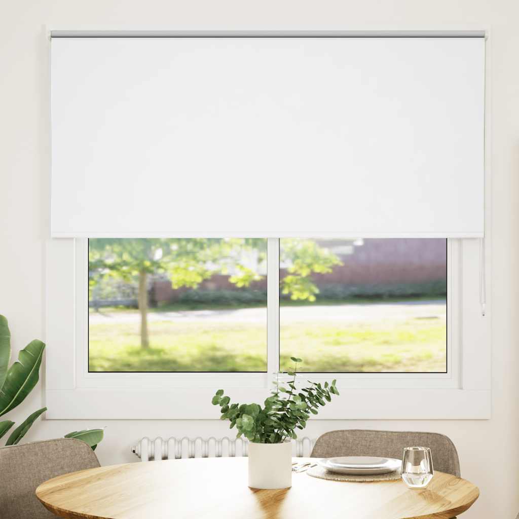 vidaXL Roleta zaciemniająca biała 165x150 cm Szerokość tkaniny 161,6cm