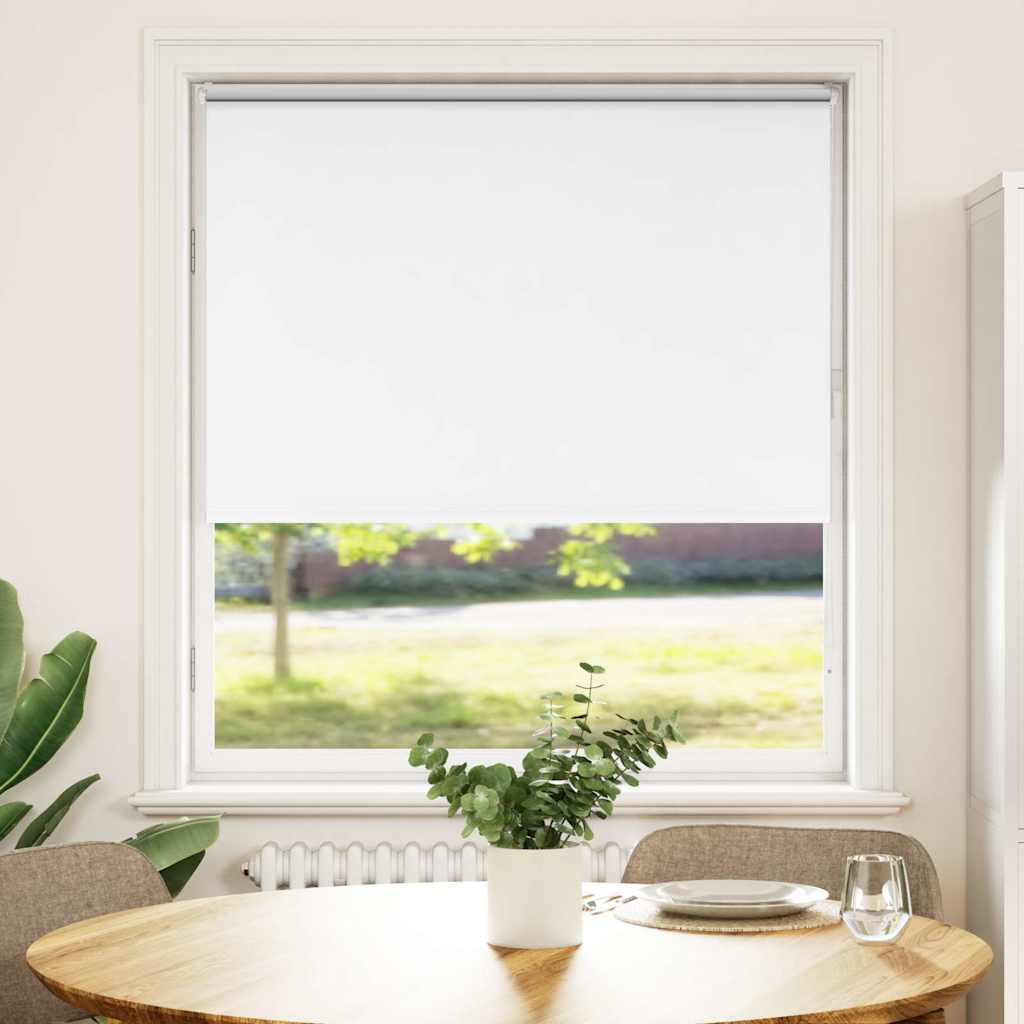 vidaXL Roleta zaciemniająca biała 115x175 cm Szerokość tkaniny 110,7cm