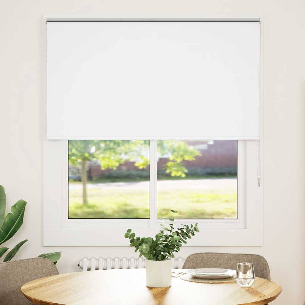 vidaXL Roleta zaciemniająca biała 120x175 cm Szerokość tkaniny 116,6cm
