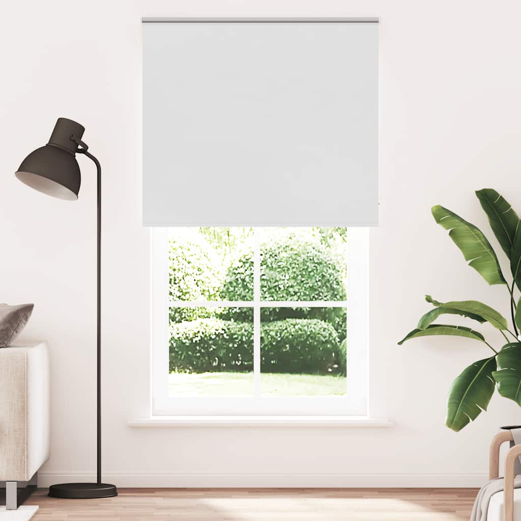 vidaXL Roleta zaciemniająca biała 120x210 cm Szerokość tkaniny 116,6cm
