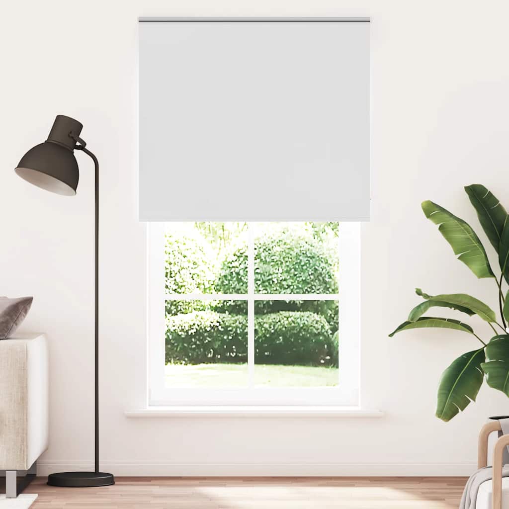 vidaXL Roleta zaciemniająca biała 125x210 cm Szerokość tkaniny 121,6cm