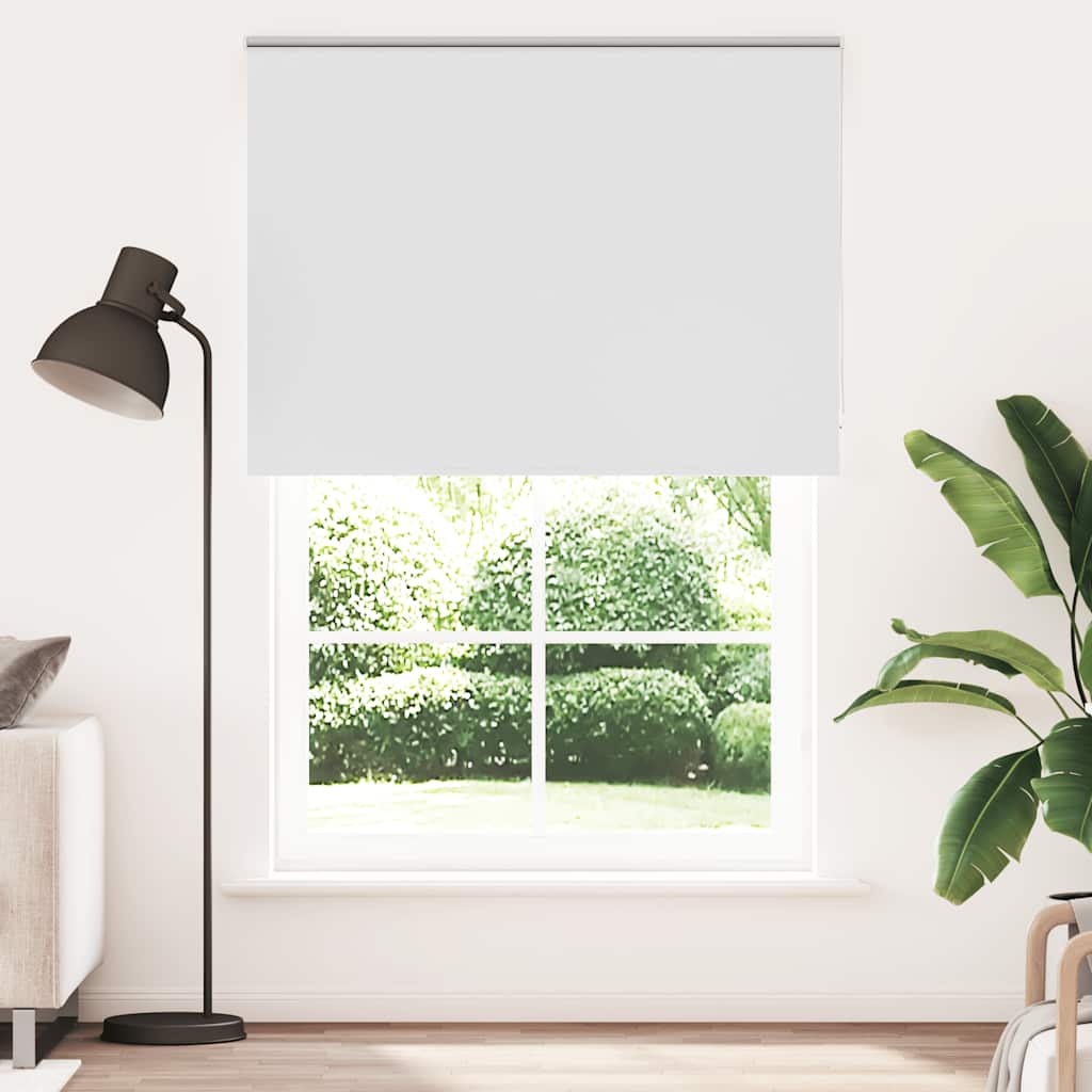 vidaXL Roleta zaciemniająca biała 145x210 cm Szerokość tkaniny 141,6cm
