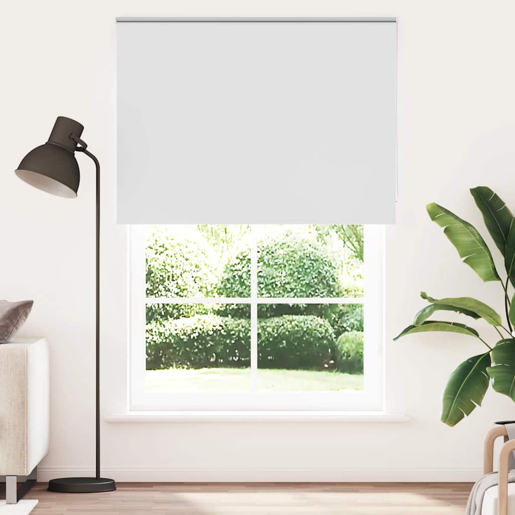 vidaXL Roleta zaciemniająca biała 150x230 cm Szerokość tkaniny 146,6cm