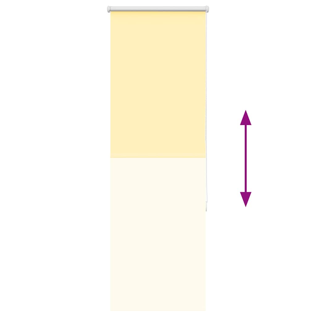 vidaXL Roleta zaciemniająca Żółta 45x130 cm Szerokość tkaniny 40,7 cm