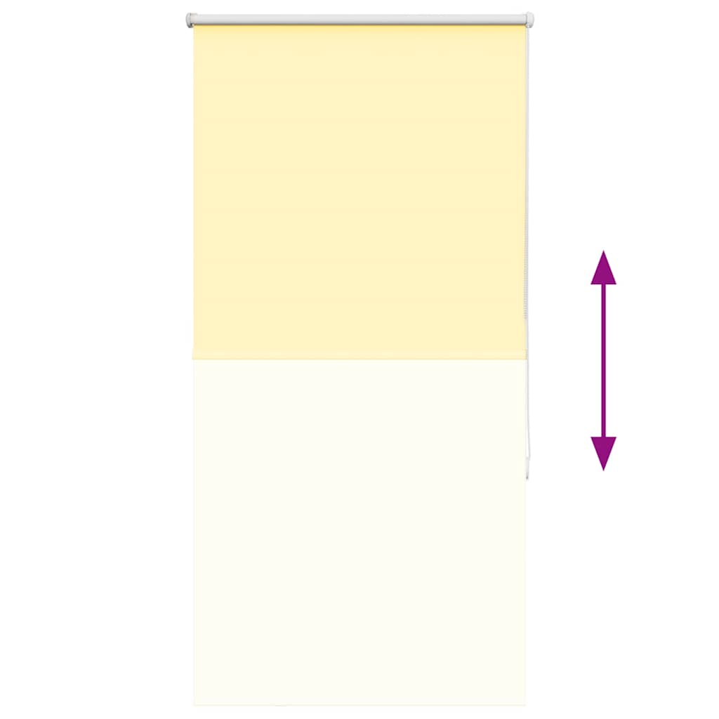 vidaXL Roleta zaciemniająca Żółta 70x130 cm Szerokość tkaniny 65,7 cm