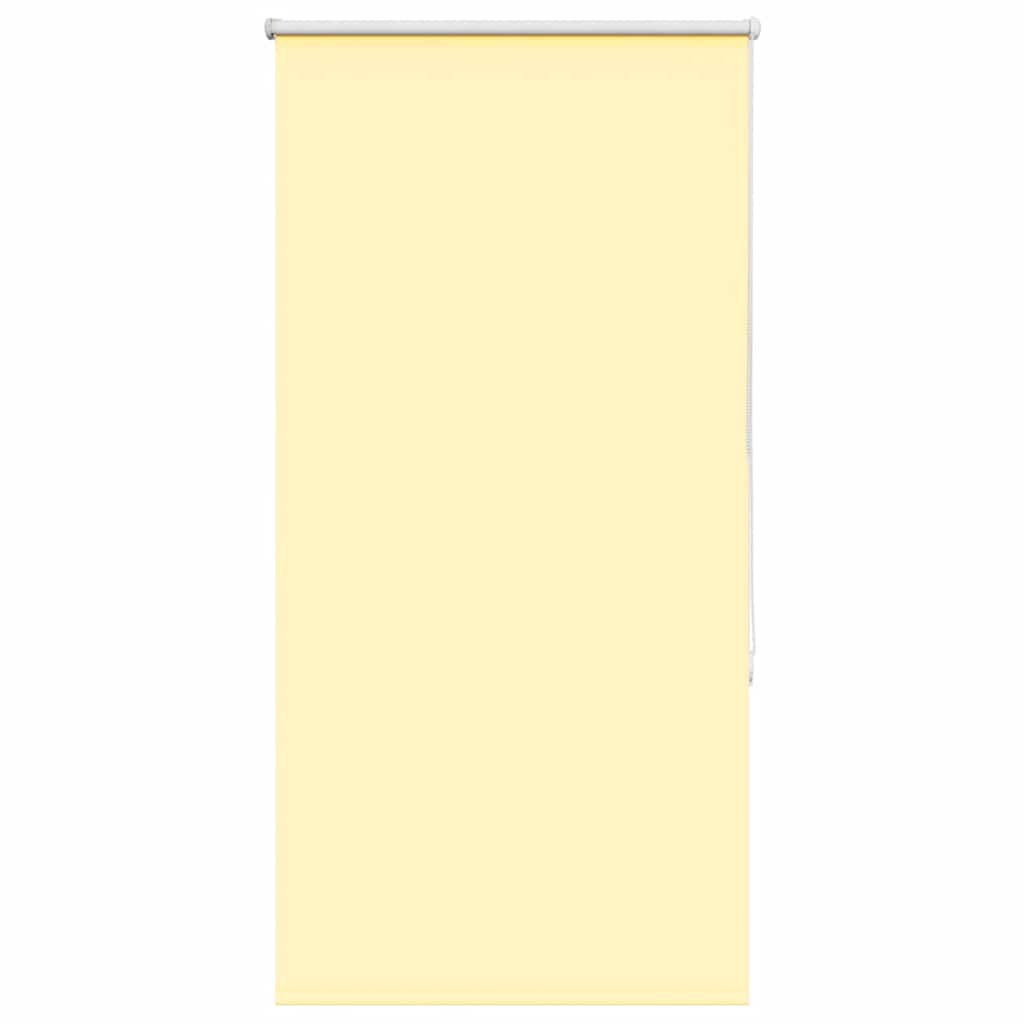 vidaXL Roleta zaciemniająca Żółta 80x130 cm Szerokość tkaniny 75,7 cm