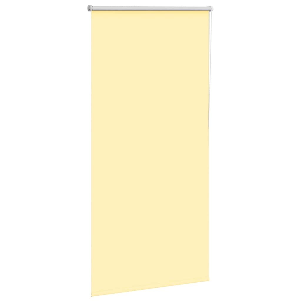 vidaXL Roleta zaciemniająca Żółta 80x130 cm Szerokość tkaniny 75,7 cm