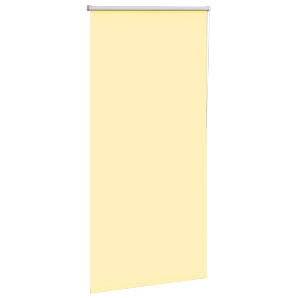 vidaXL Roleta zaciemniająca Żółta 85x130 cm Szerokość tkaniny 80,7 cm