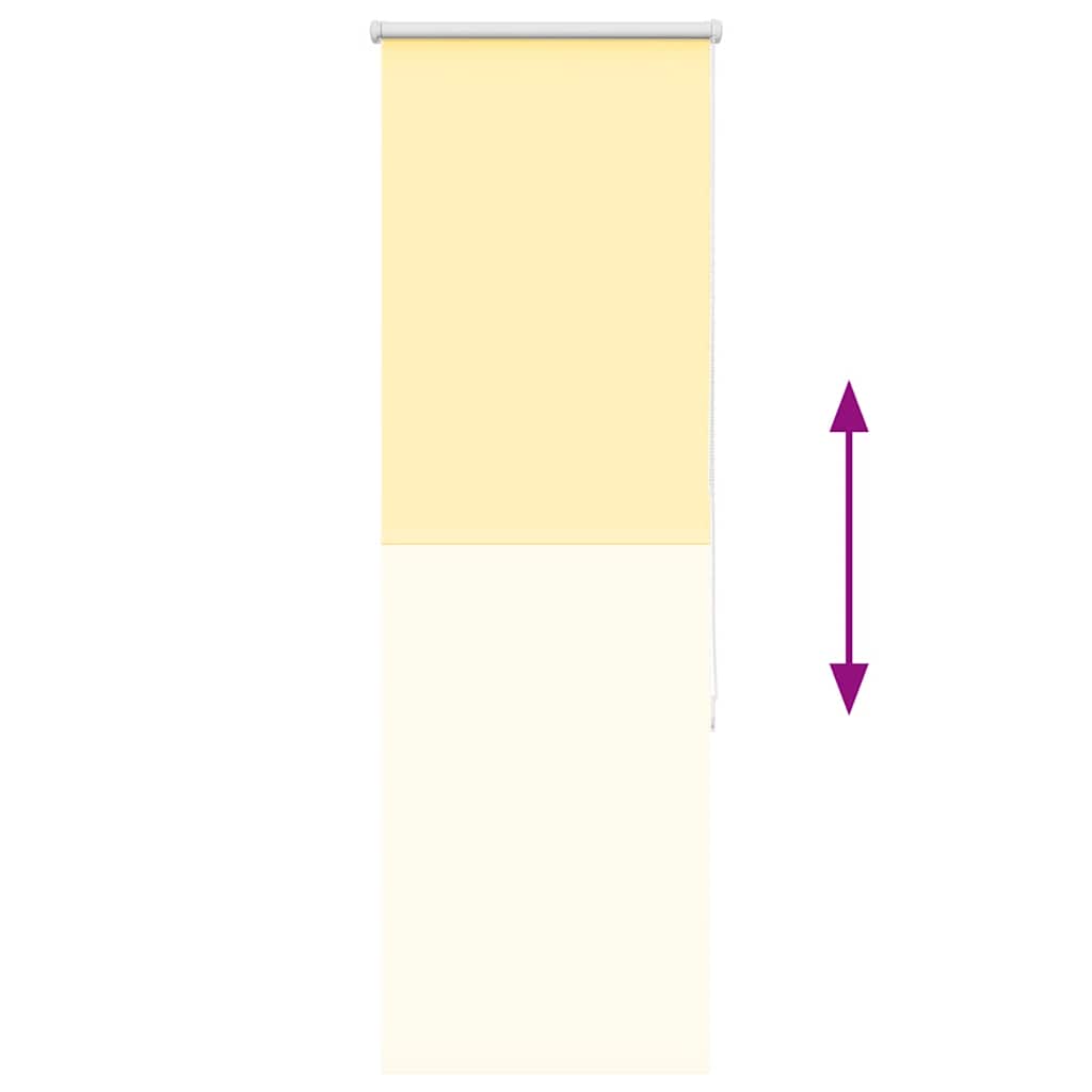 vidaXL Roleta zaciemniająca Żółta 60x150 cm Szerokość tkaniny 55,7 cm