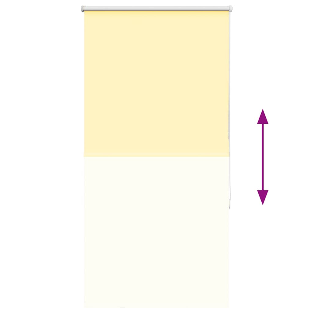 vidaXL Roleta zaciemniająca Żółta 75x150 cm Szerokość tkaniny 70,7 cm