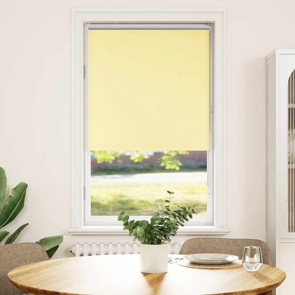 vidaXL Roleta zaciemniająca Żółta 80x150 cm Szerokość tkaniny 75,7 cm