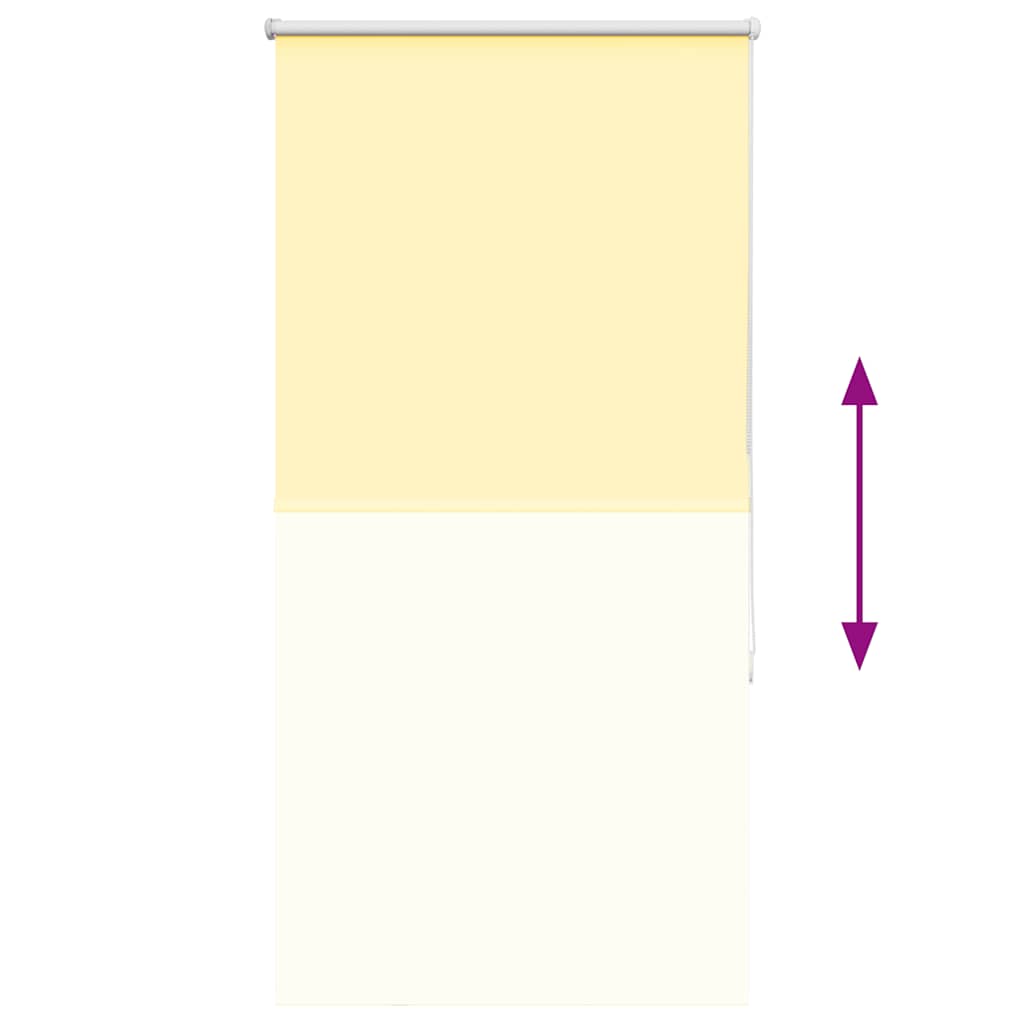 vidaXL Roleta zaciemniająca Żółta 85x150 cm Szerokość tkaniny 80,7 cm