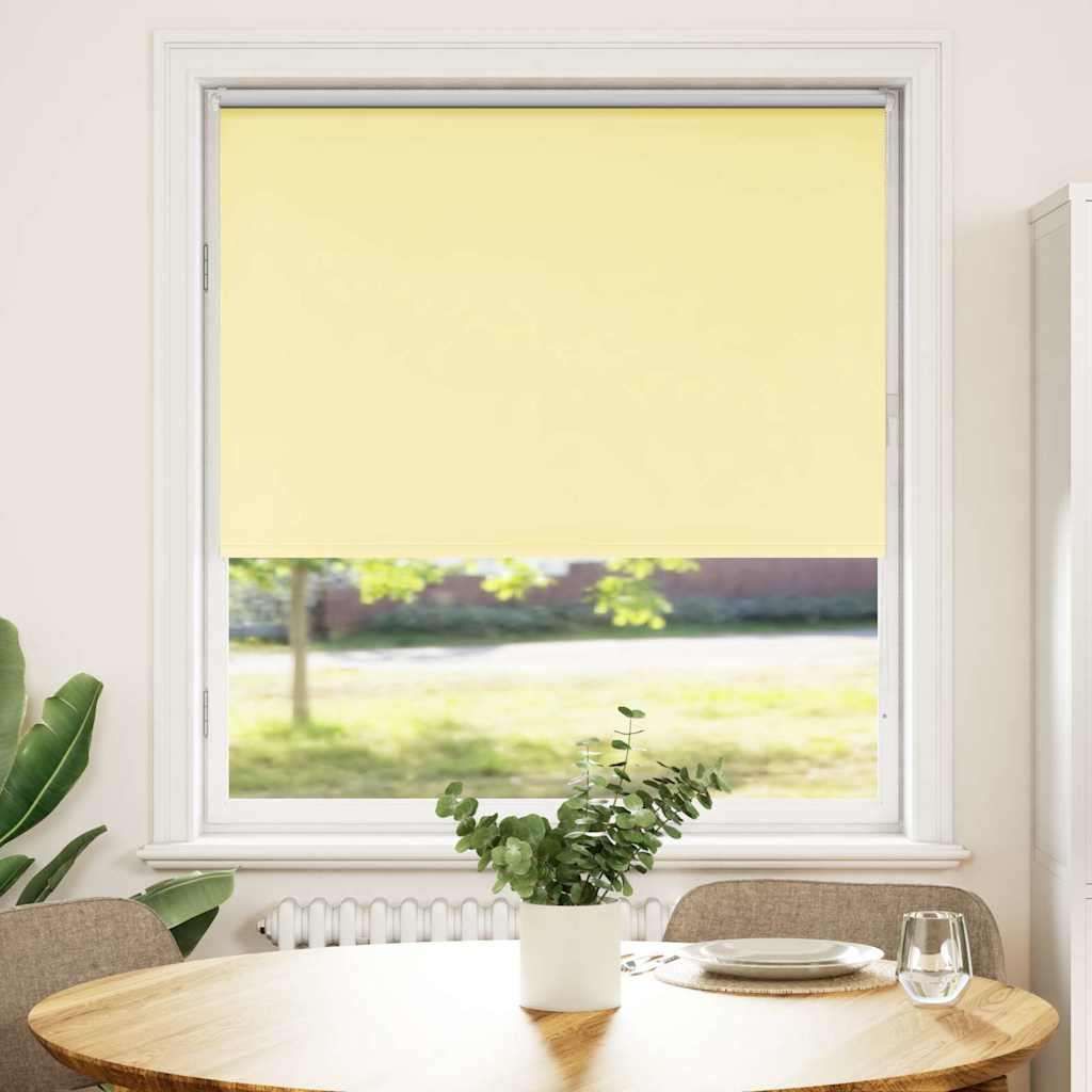 vidaXL Roleta zaciemniająca Żółta 105x150 cm Szerokość tkaniny 100,7cm