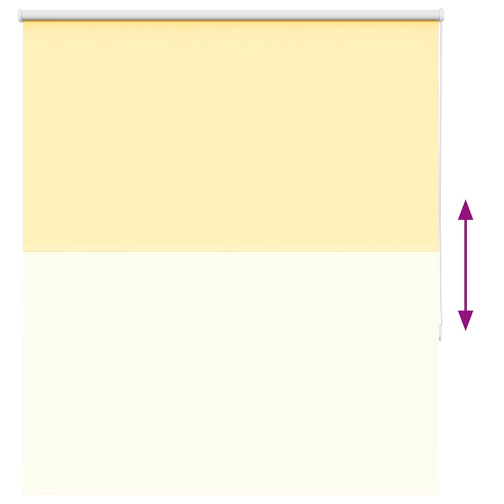 vidaXL Roleta zaciemniająca Żółta 140x150 cm Szerokość tkaniny 136,6cm
