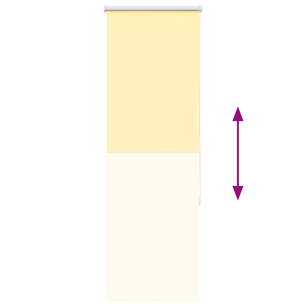 vidaXL Roleta zaciemniająca Żółta 55x175 cm Szerokość tkaniny 50,7cm