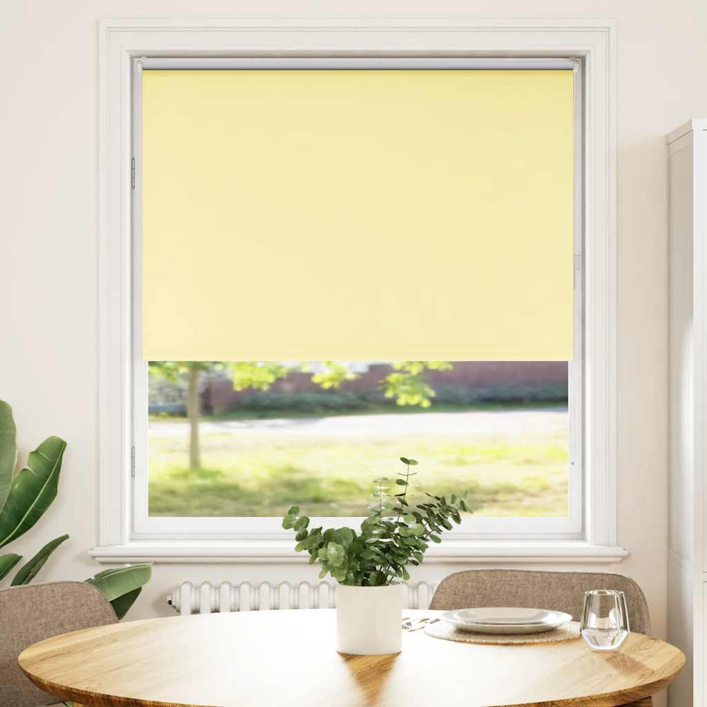 vidaXL Roleta zaciemniająca Żółta 100x175 cm Szerokość tkaniny 95,7 cm