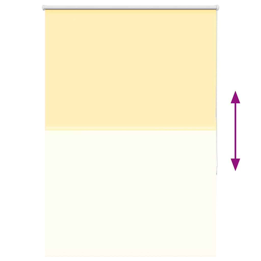 vidaXL Roleta zaciemniająca Żółta 100x175 cm Szerokość tkaniny 95,7 cm