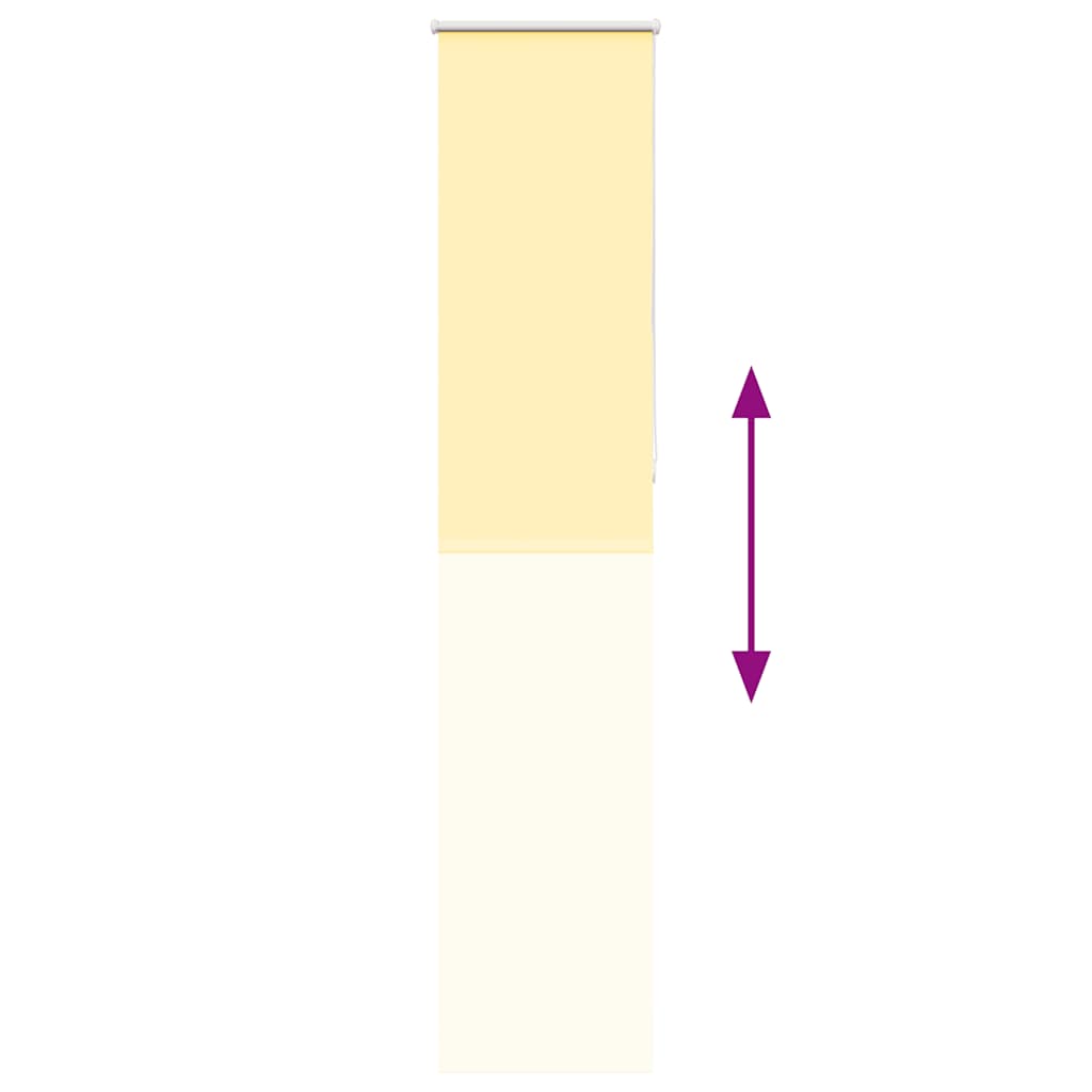 vidaXL Roleta zaciemniająca Żółta 50x210 cm Szerokość tkaniny 45,7 cm