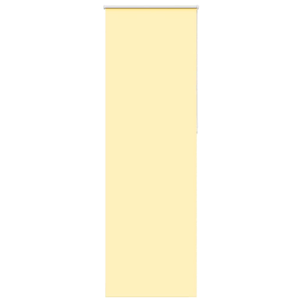 vidaXL Roleta zaciemniająca Żółta 65x210 cm Szerokość tkaniny 60,7 cm