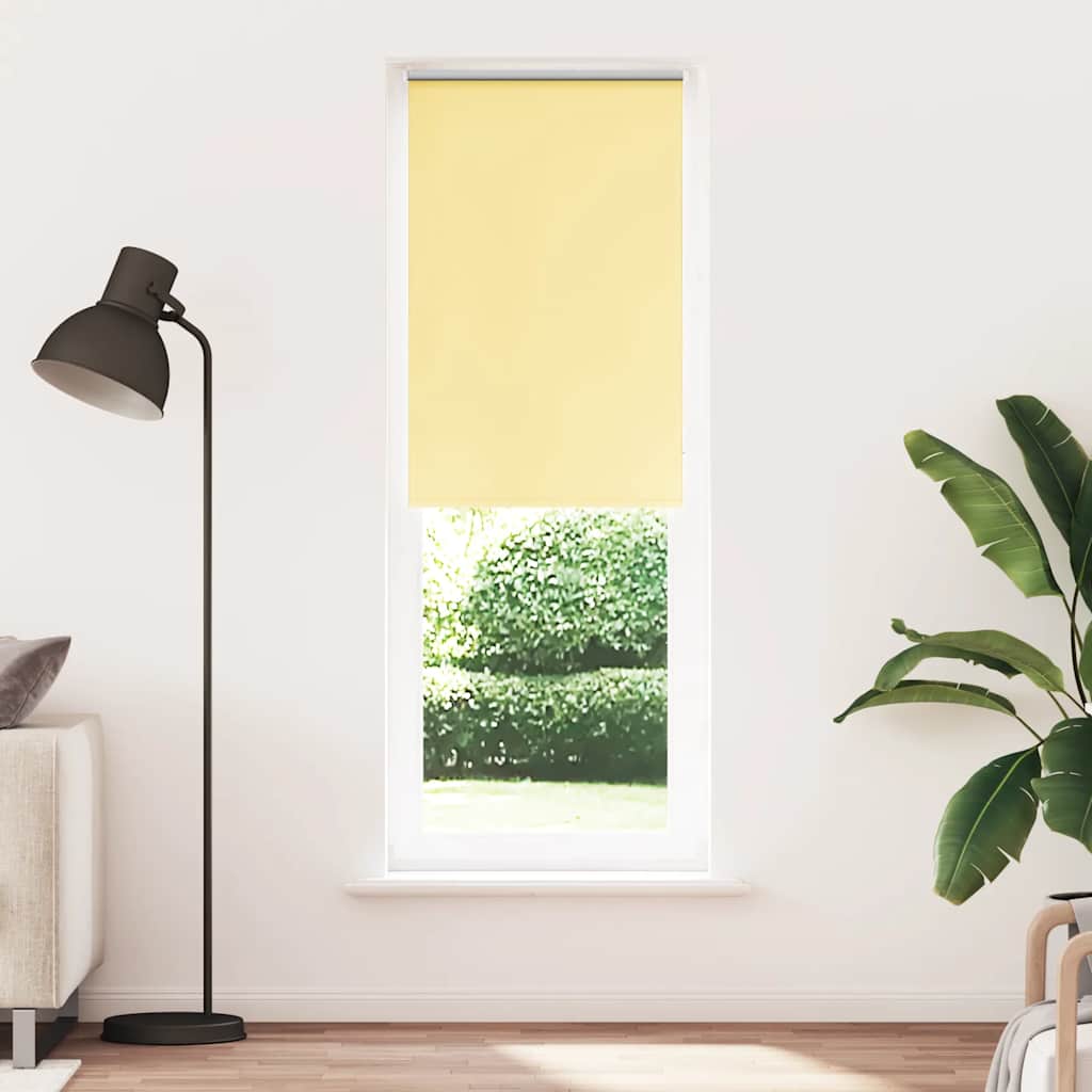 vidaXL Roleta zaciemniająca Żółta 65x210 cm Szerokość tkaniny 60,7 cm