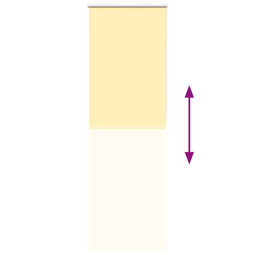 vidaXL Roleta zaciemniająca Żółta 65x210 cm Szerokość tkaniny 60,7 cm