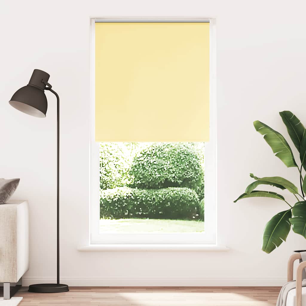 vidaXL Roleta zaciemniająca Żółta 115x210 cm Szerokość tkaniny 110,7cm