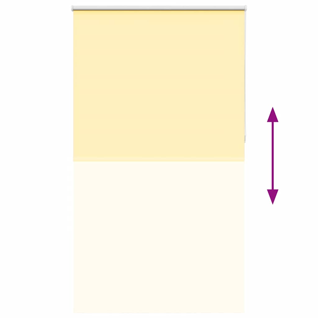 vidaXL Roleta zaciemniająca Żółta 120x210 cm Szerokość tkaniny 116,6cm