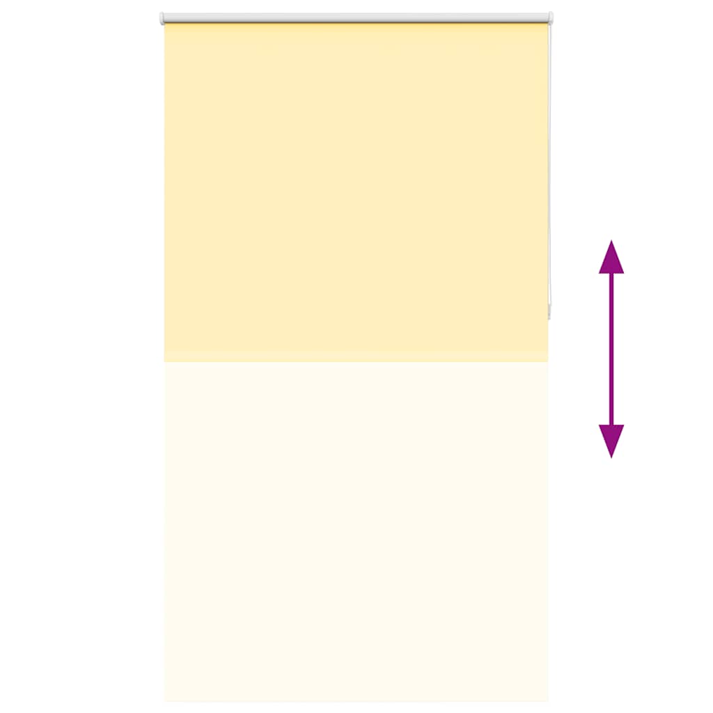 vidaXL Roleta zaciemniająca Żółta 125x210 cm Szerokość tkaniny 121,6cm