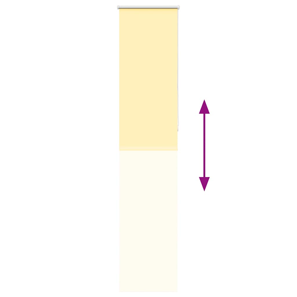 vidaXL Roleta zaciemniająca Żółta 55x230 cm Szerokość tkaniny 50,7 cm