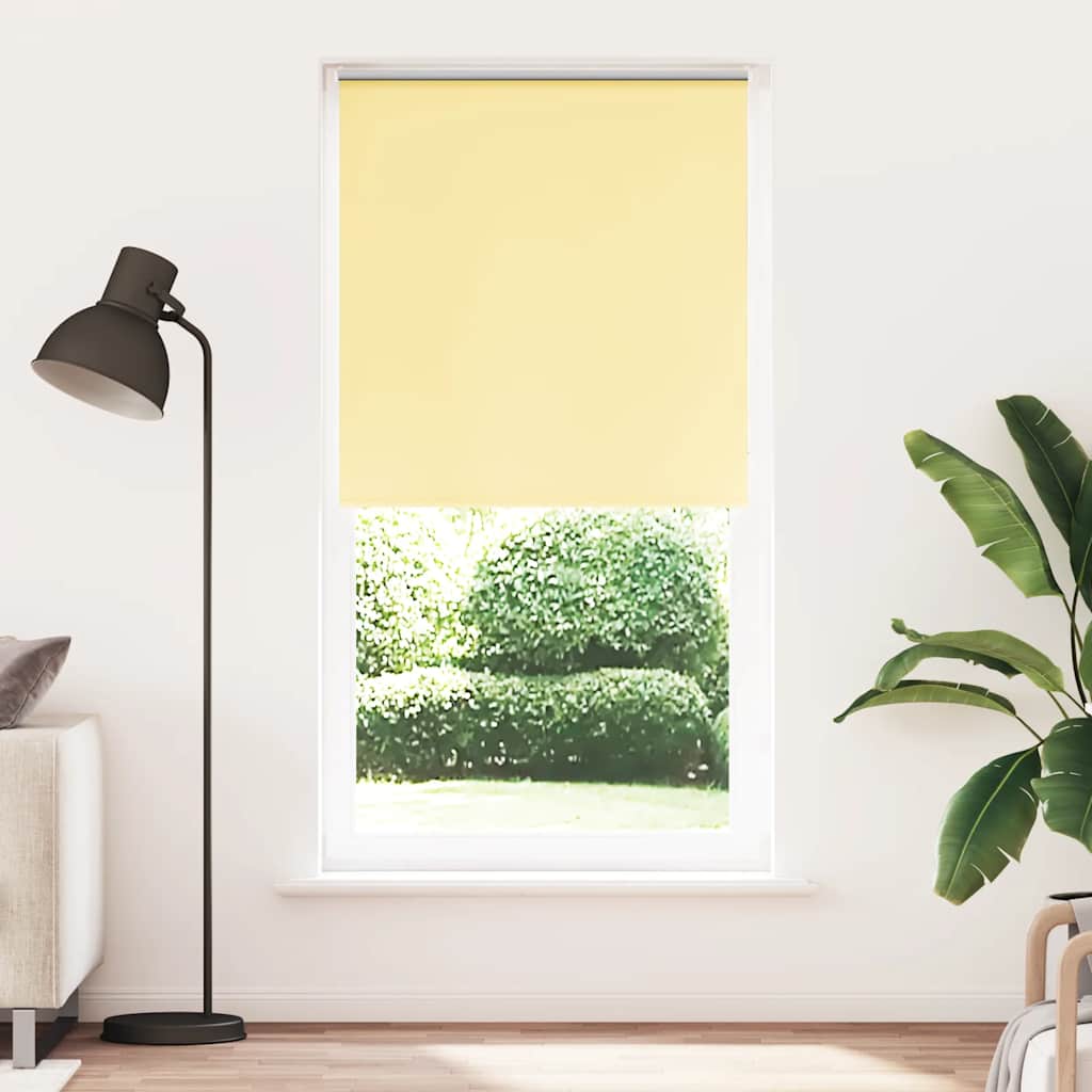 vidaXL Roleta zaciemniająca Żółta 105x230 cm Szerokość tkaniny 100,7cm