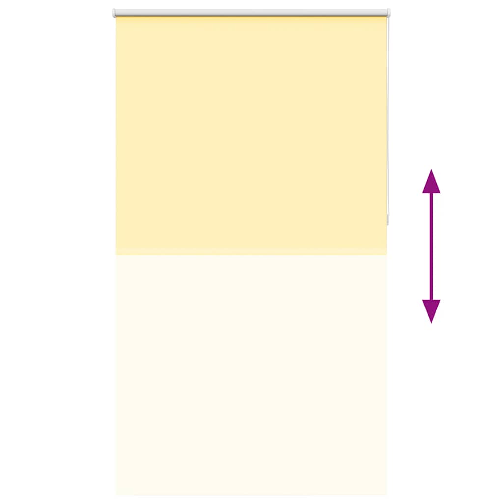 vidaXL Roleta zaciemniająca Żółta 135x230 cm Szerokość tkaniny 131,6cm
