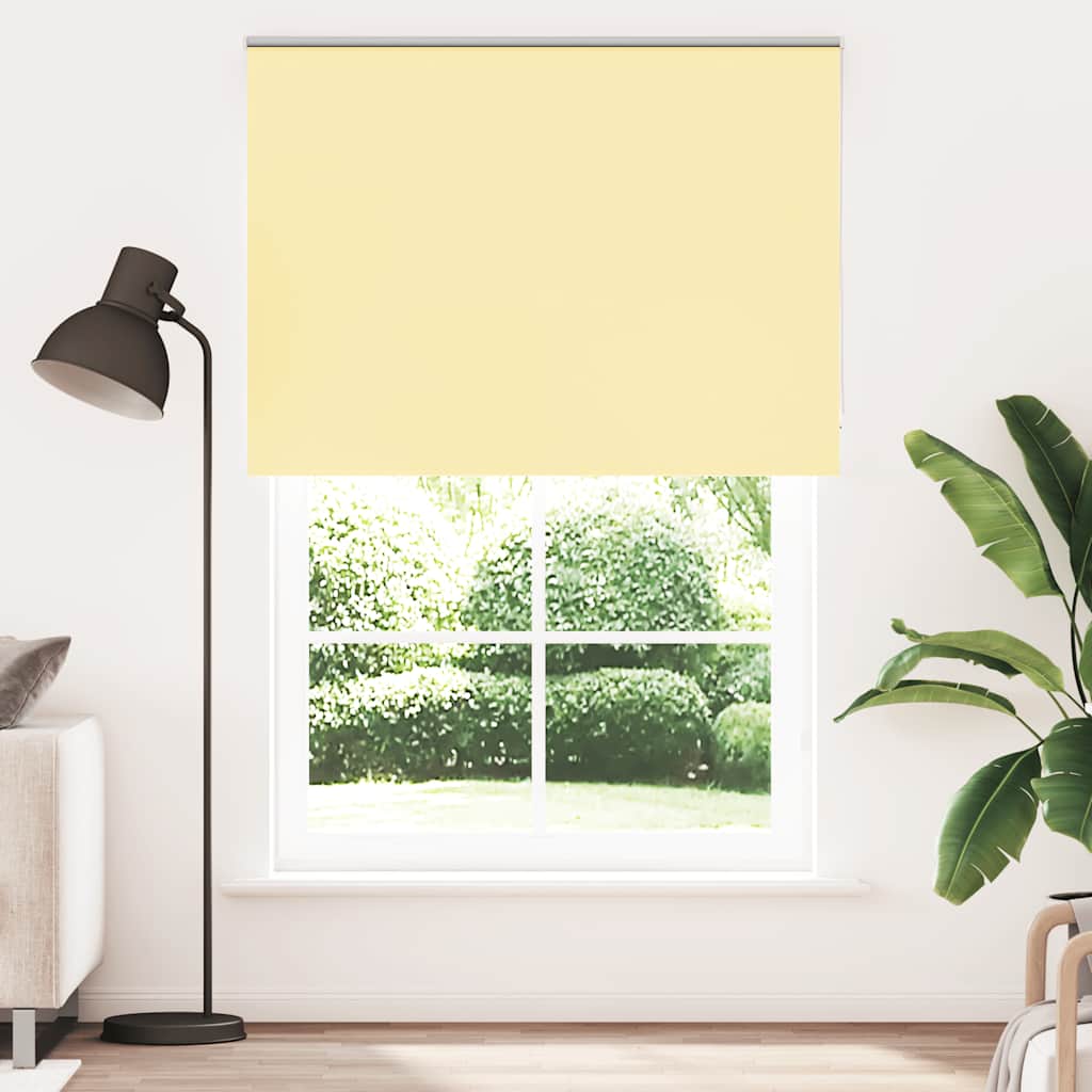 vidaXL Roleta zaciemniająca Żółta 155x230 cm Szerokość tkaniny 151,6cm