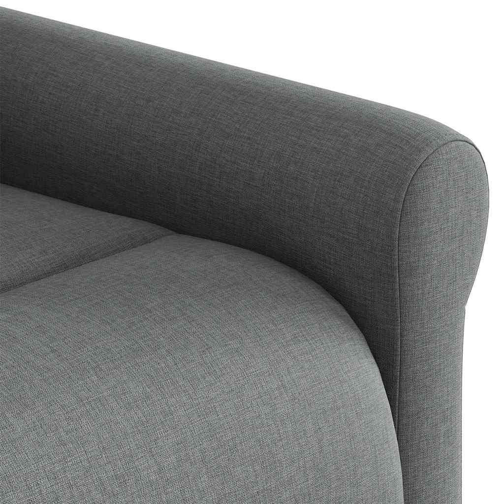 vidaXL Fotel masujący z funkcją rozkładania, ciemnoszary materiał