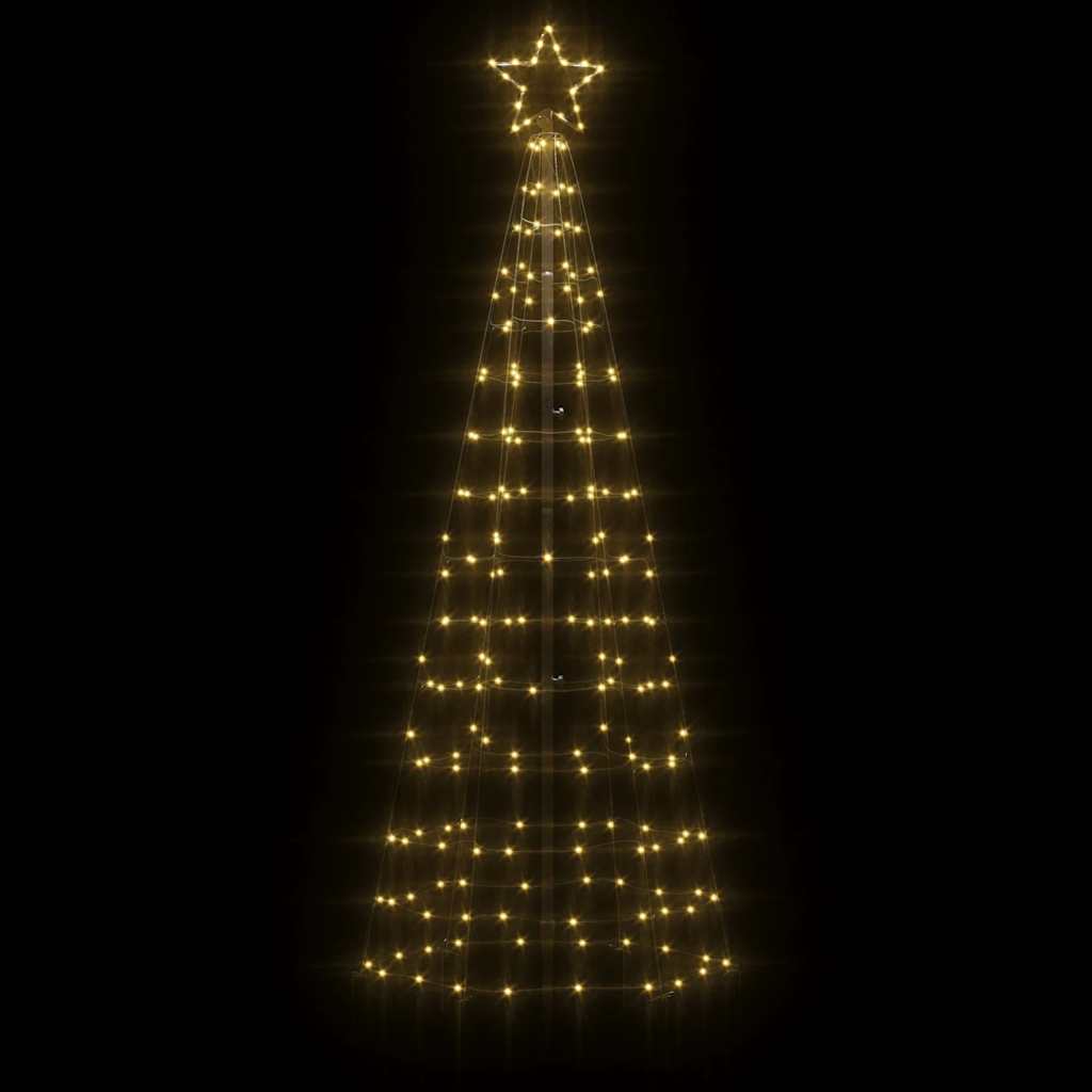 vidaXL LED Choinka Bożonarodzeniowa z Kolcami 220 LED Ciepła Biała 180 cm