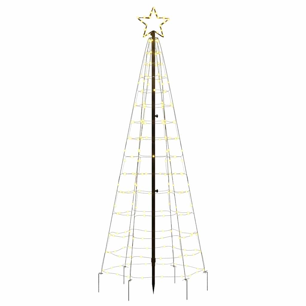 vidaXL LED Choinka Bożonarodzeniowa z Kolcami 220 LED Ciepła Biała 180 cm