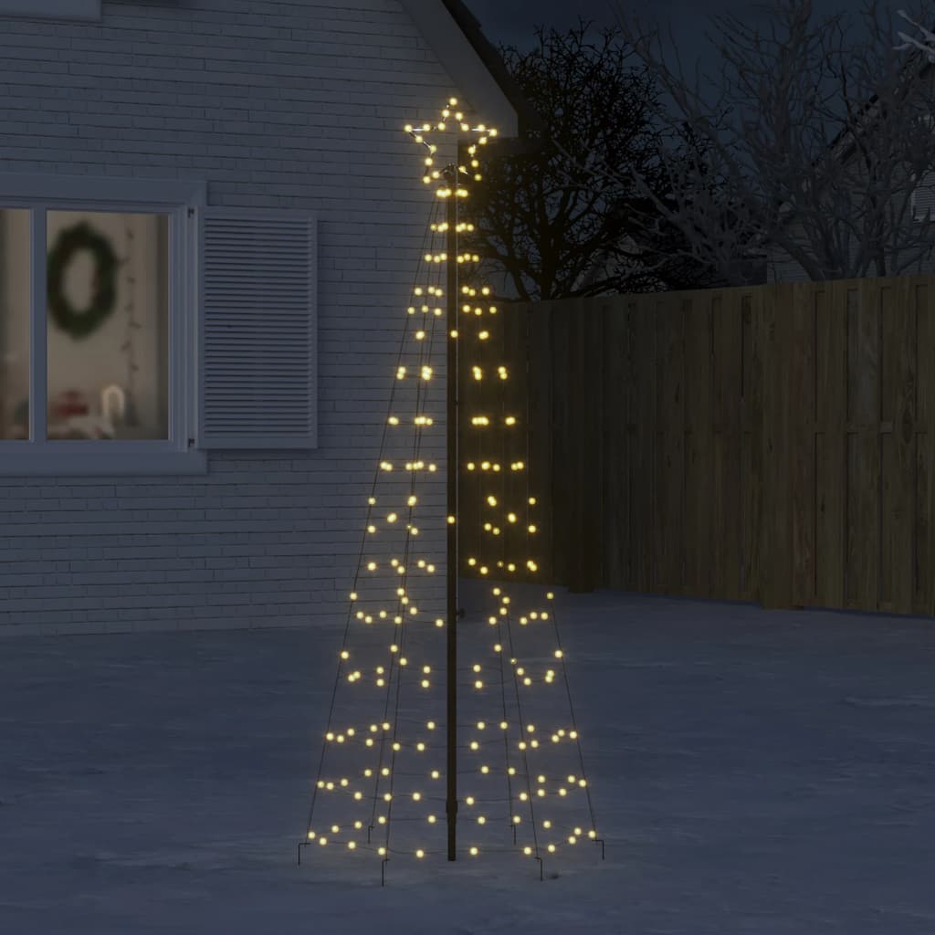 vidaXL LED Choinka Bożonarodzeniowa z Kolcami 220 LED Ciepła Biała 180 cm