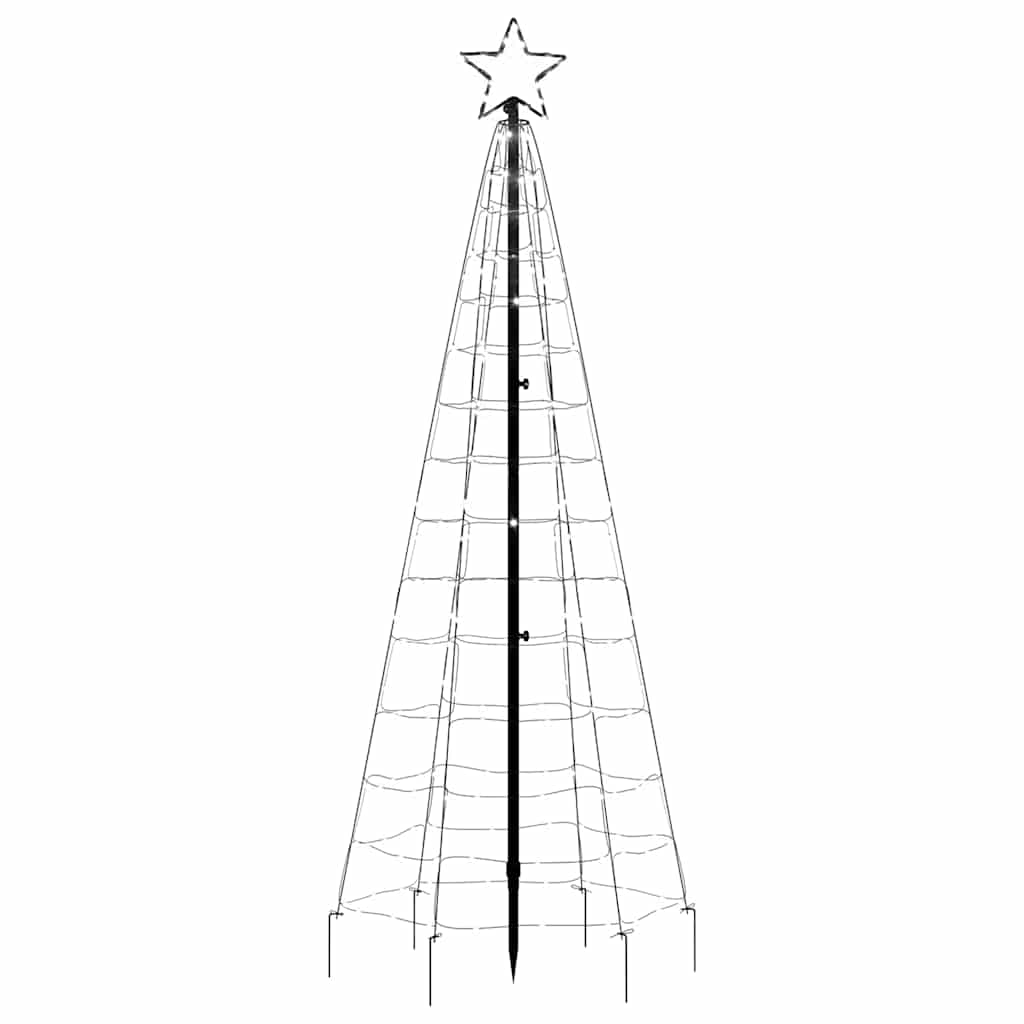 vidaXL LED Choinka Bożonarodzeniowa z gwoździami 220 LED zimna biel 180 cm