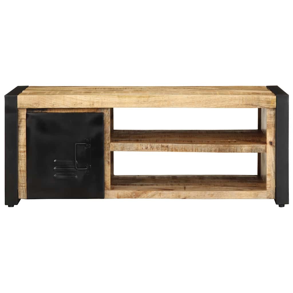vidaXL Stolik kawowy, 90x50x36 cm, surowe lite drewno mango