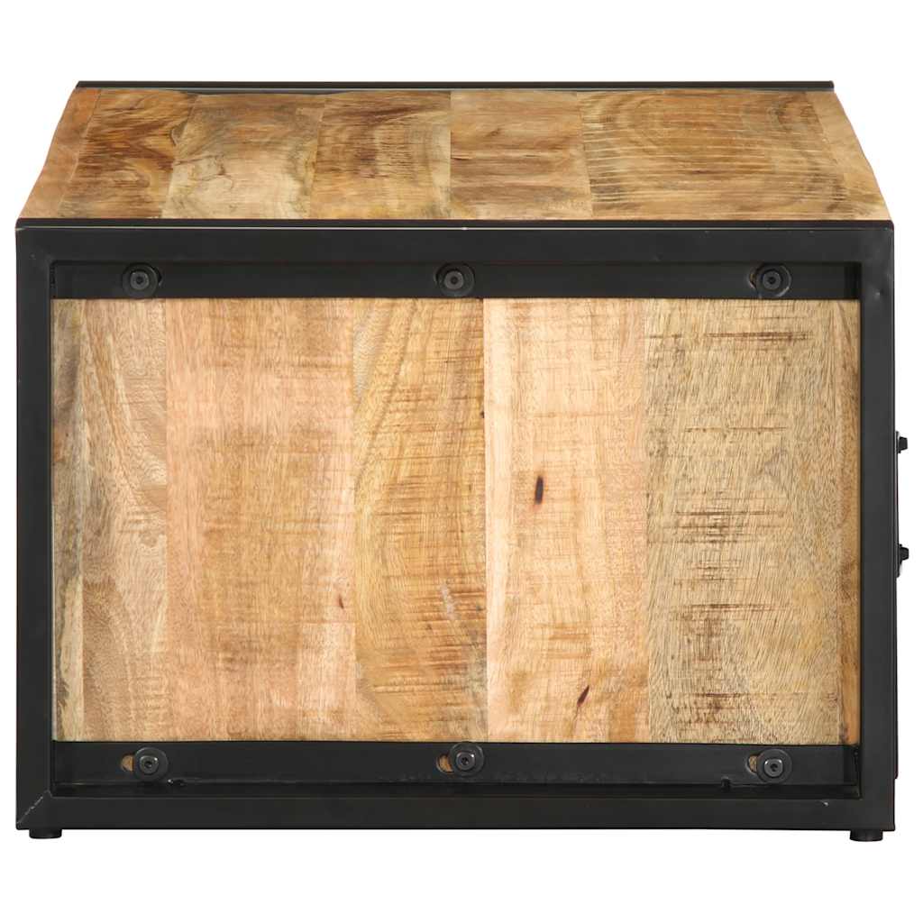 vidaXL Stolik kawowy, 90x50x36 cm, surowe lite drewno mango