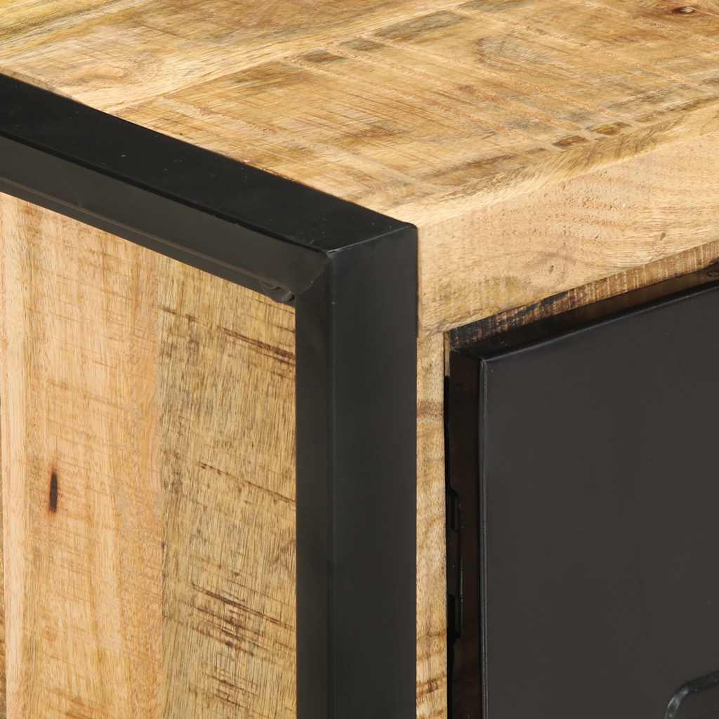 vidaXL Stolik kawowy, 90x50x36 cm, surowe lite drewno mango