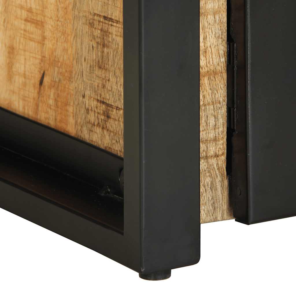vidaXL Stolik kawowy, 90x50x36 cm, surowe lite drewno mango